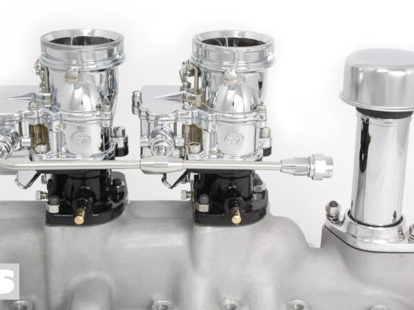 TwoStep Fuel Line 2x2. <br>Polished.  4-3/4in spacing