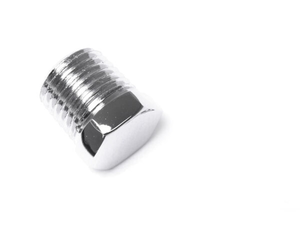 1/4NPT Hex Head Plug. Chrome